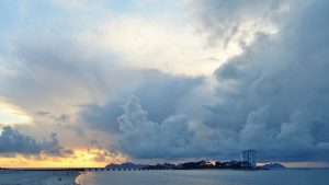 Dominant clouds over the island — Vigo, 2017
